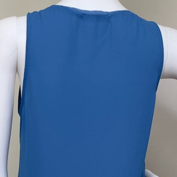 KRISA: NWT, Tunic Tank Top, Size - S, Color - Blue, MSRP - $99 - Picture 4 of 5